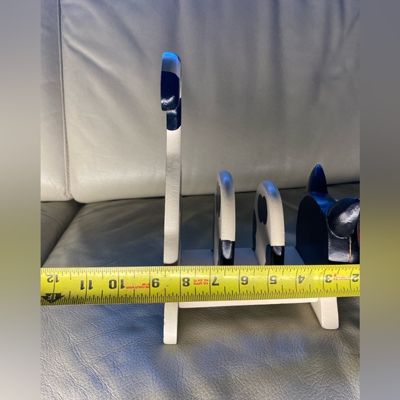 Cat Letter Holder, Carved Wood, Hand Painted - Picture 11 of 11